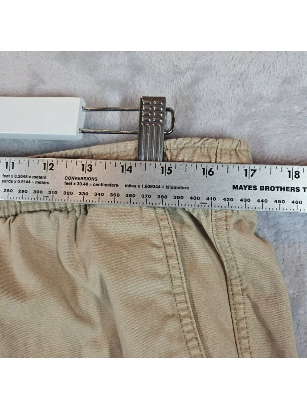 L.L. Bean Mens L Classic Fit Tan Cotton Drawstring Shorts Beach vacation casual